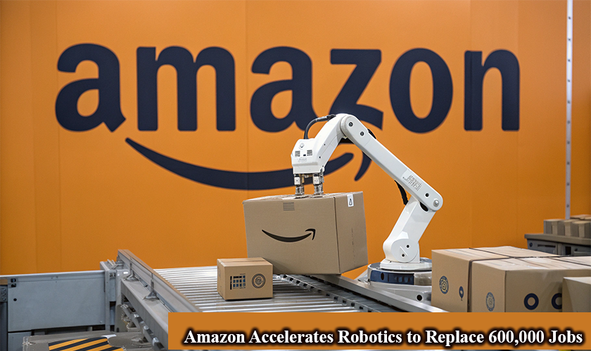Amazon Accelerates Robotics to Replace 600,000 Jobs